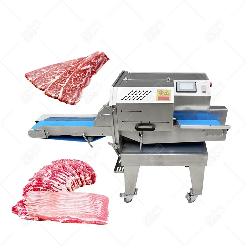 Commercial Multifunctional Meat Slicer Polony Sausage Slicing Machine for Cooked Meat Cheese Deli Processing