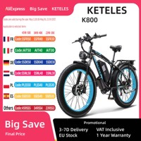 KETELES K800 Electric Bike 2000W 48V 23AH 26inch Fat Tire Hydraulic brakes Ebike 21Speed Mountain Snow Off-road Electric Bicycle