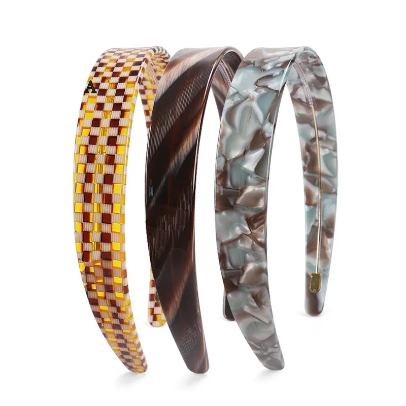 

Fashion Acetate Hair Band for Women Girls Popular Hair Accessory Ornament Jewelry, Fine Ponytail Holder for Christmas Party Prom