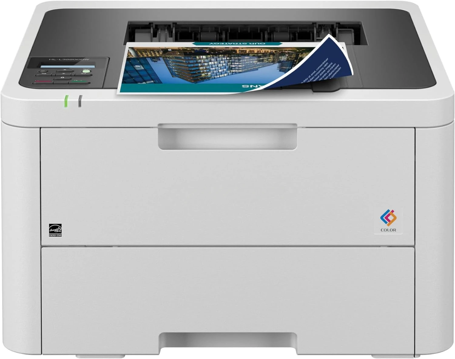 HL-L3220CDW Wireless Compact Digital Color Printer, Laser Quality Output, Duplex and Mobile Device Printing, Includes Included