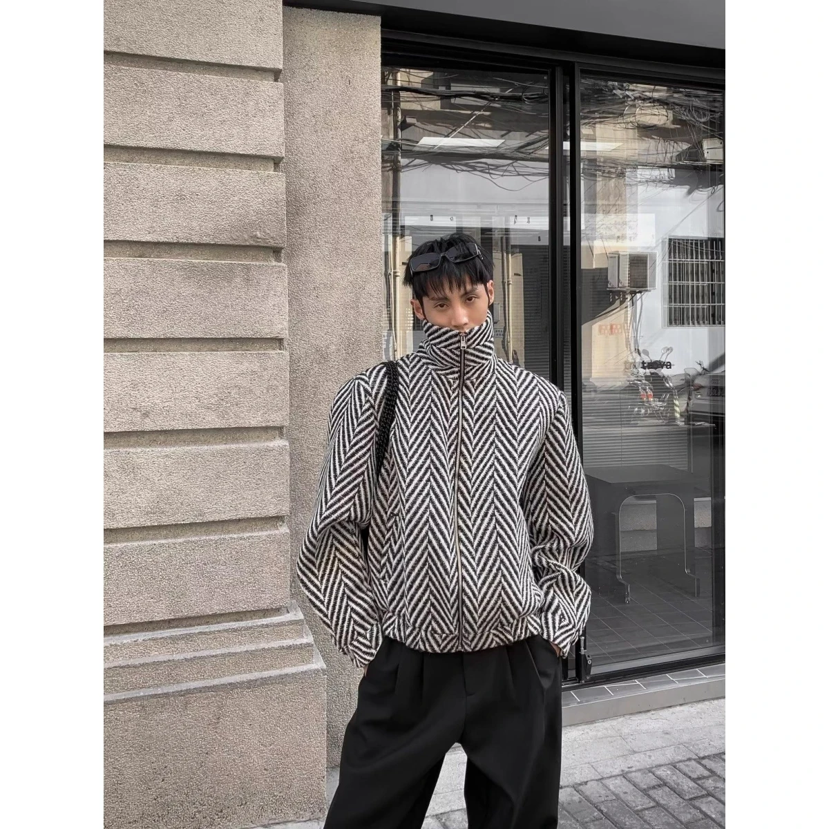 

Мужская куртка свободного кроя 2024, весенне-осенняя уличная одежда Hong Kong Faion High Street Trend, Harajuku, корейская версия, верхняя одежда