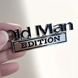 Old Man Edition 3D Emblem Sticker Badge Fender Funny Decals Car Truck Replacement Door Decoration for Universal  Car SUV
