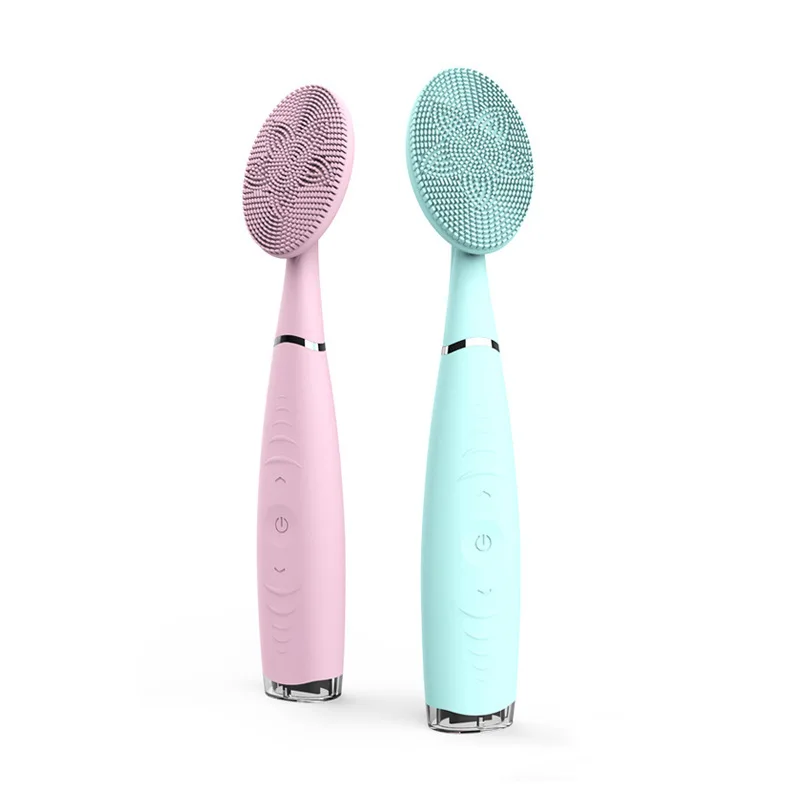 Electric Sonic Facial Cleaning Brushes Silicone Face Massager Lift Cleanshing Tool Blackhead Remover Brush for Dropshipping