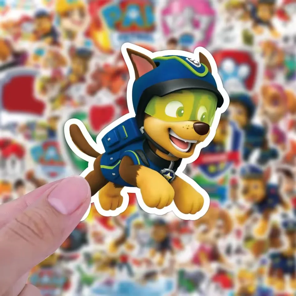 New 50PCS Paw Patrol Children's Cartoon Stickers Cute Kids Stationery Supplies School Teacher Supplies Reward Sticker Gift view 3