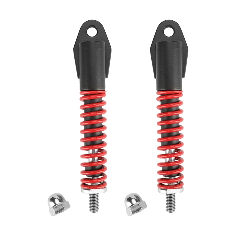 

2 PCS Electric Scooter Hydraulic Front Shock Black & Red Metal 8 Inch 10 Inch Refitted Vehicle Spring Shock Scooter Accessories