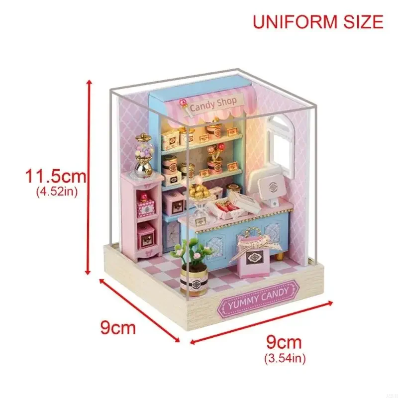 Mini assemblaggio realistico cabina in legno, progetto pratico costruzione per relax e decorazione consapevoli 15UB