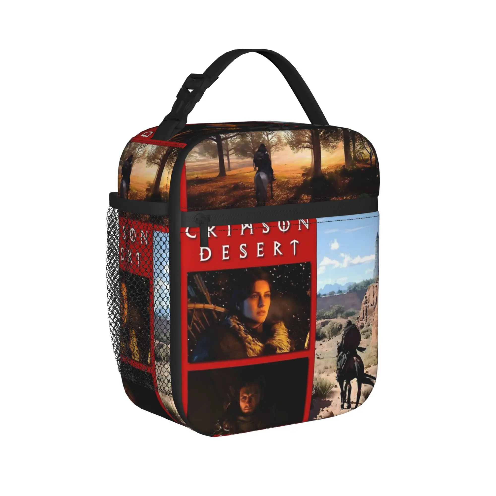 Crimson Desert  Game Insulated Lunch Bags Large  Reusable Cooler Bag Tote Lunch Box Office  Travel Food Storage Bags