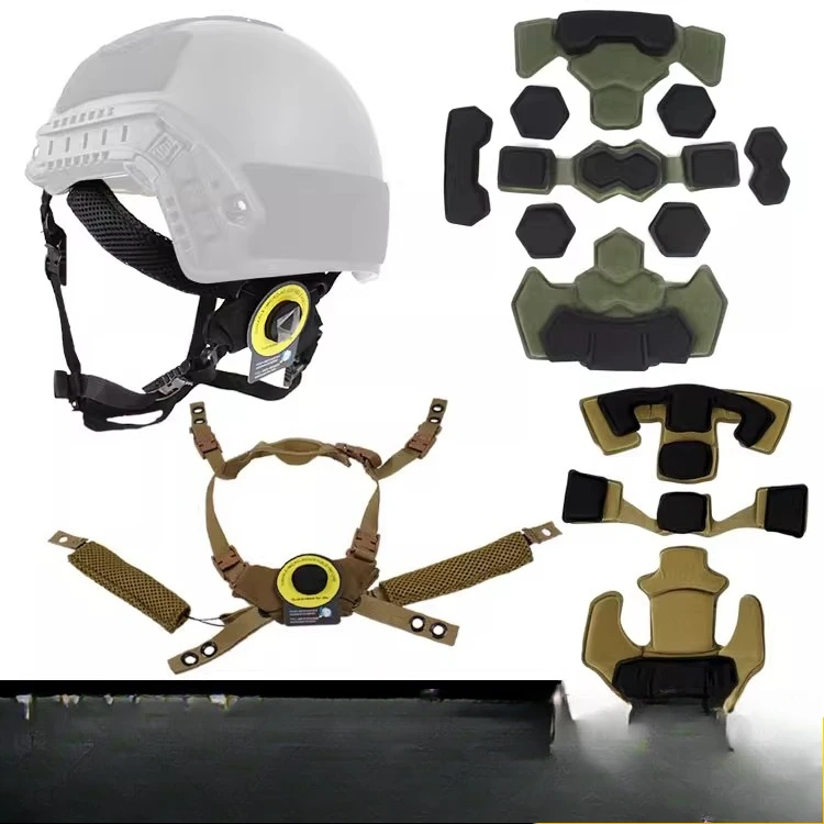 Suspension belt lined sponge pad  knob adjustment helmet accessories