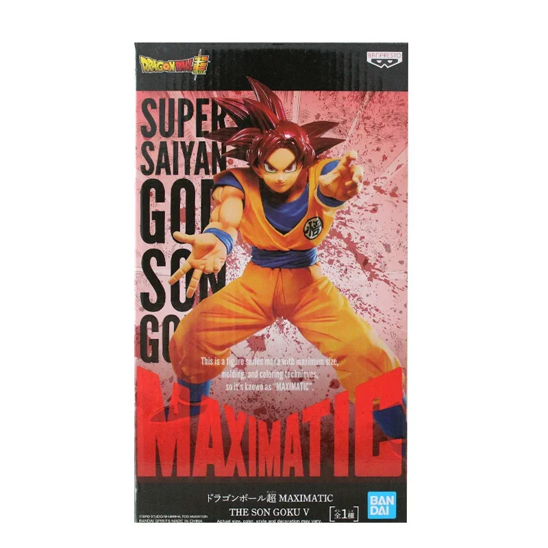 In magazzino originale Bandai Dragon Ball Anime Son Goku MAXIMATIC Anime Figure Model Toys ornamenti da collezione regali per bambole per bambini