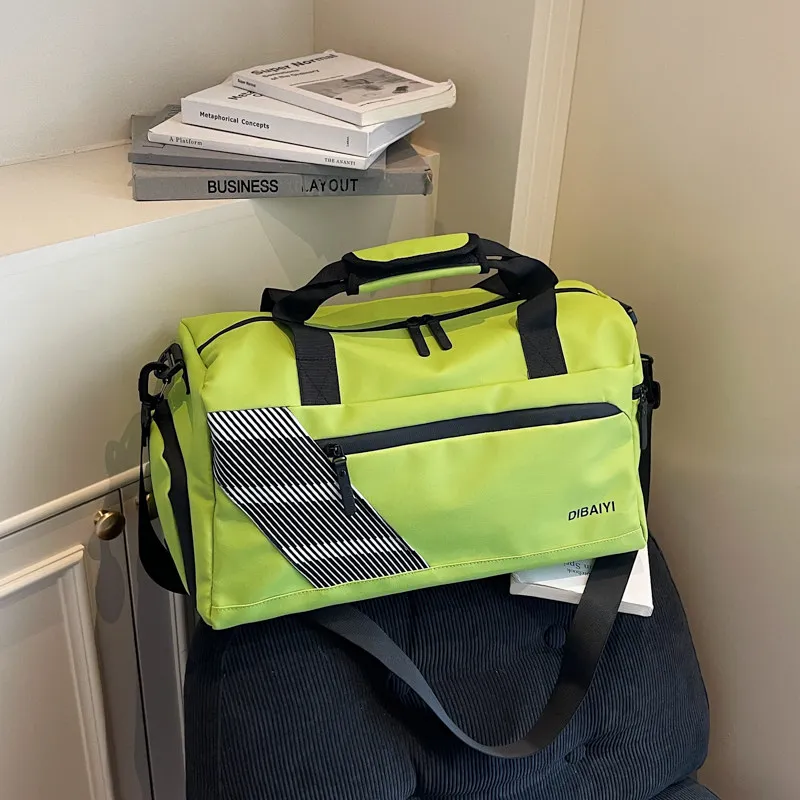 lightweight-waterproof-short-trip-business-travel-bag-women's-handheld-luggage-bag-large-capacity-sports-storage-bag-for-air