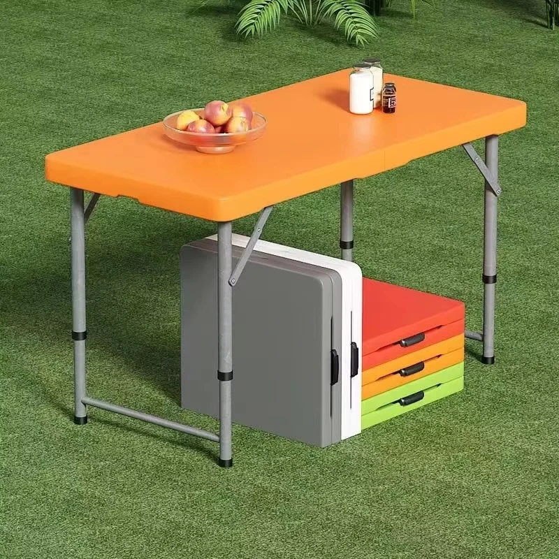 新しい折りたたみ式アウトドアテーブル、高さ調節可能、ポータブルキャンプデスク、ガーデン防水、高品質ダイニングロングテーブル、ホワイトチェア