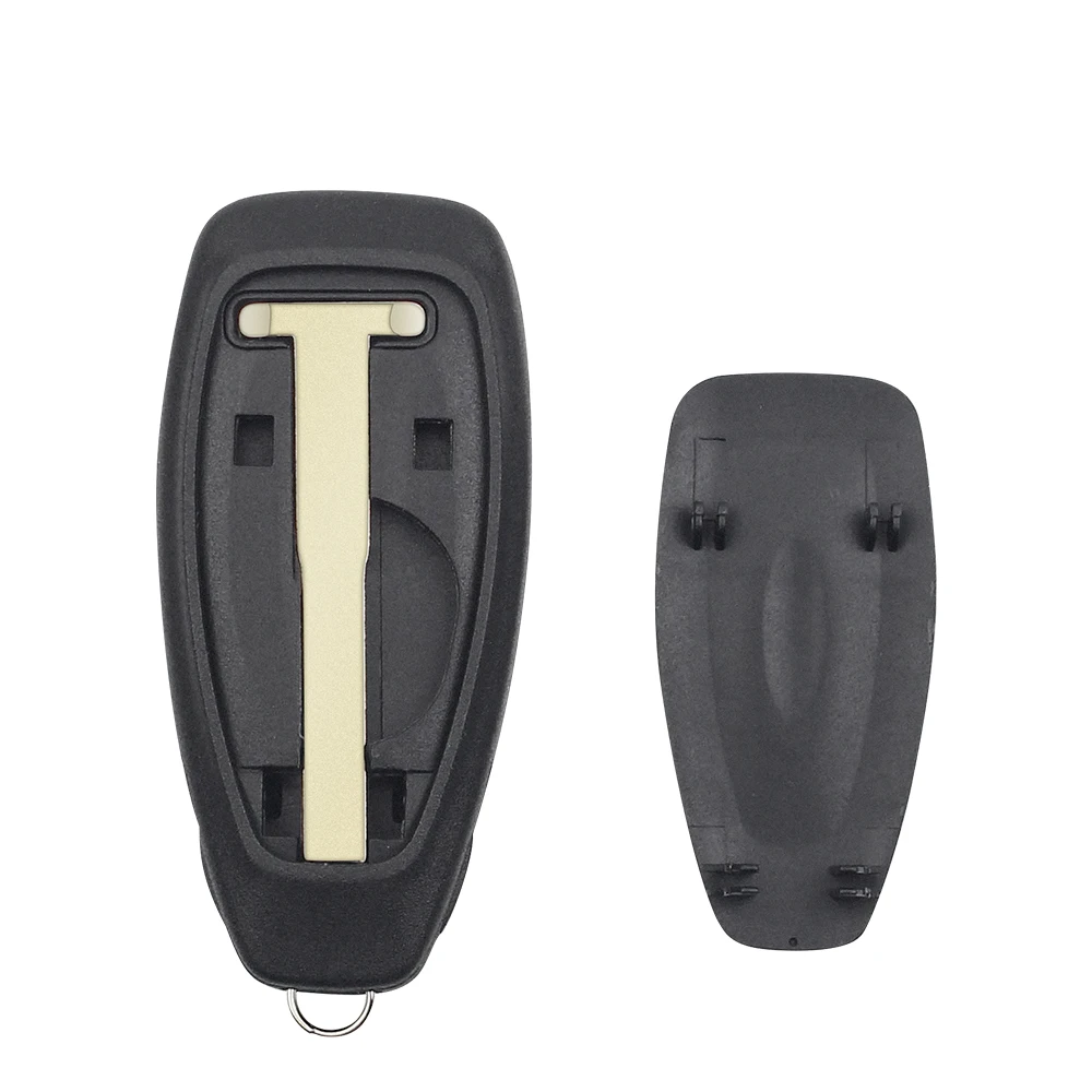 KEYYOU-funda de llave de coche para Ford Focus c-max, Mondeo, Kuga, Fiesta, reemplazo de funda de llave remota inteligente, hoja HU101, 3 botones