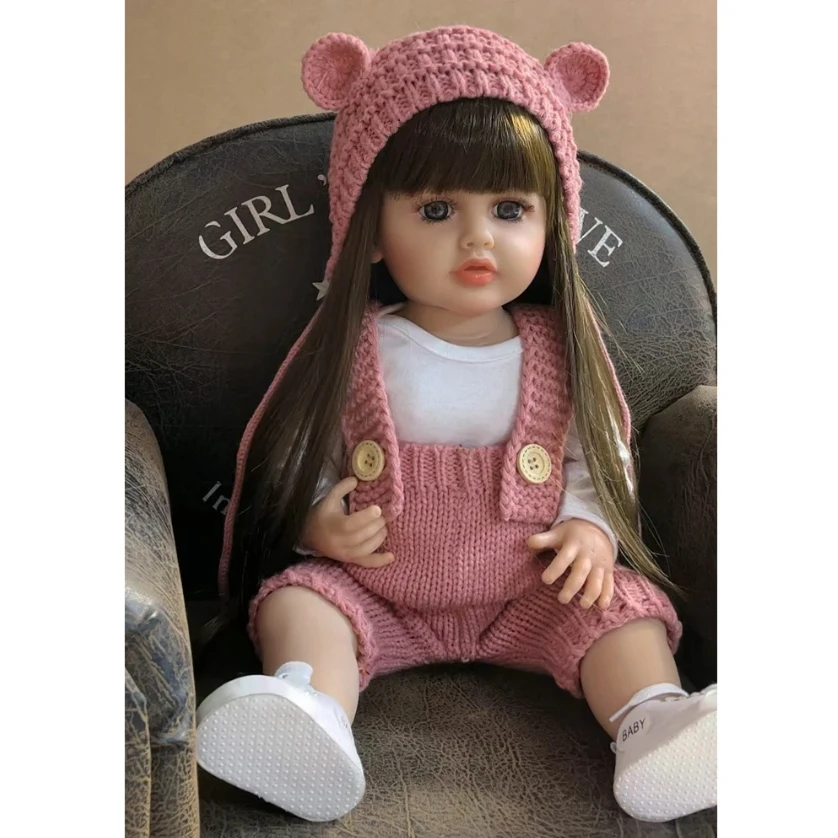 wholesale Doll Reborn Baby Girl Doll 55 cm Waterproof Full Silicone Vinyl Bebe Reborn Toys Birthday Gifts Playmates For Child