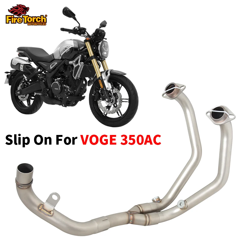 

For VOGE 350AC 350 AC 2023 Motorcycle Exhaust Escape Systems Modify Stainless Steel Front Link Pipe Connect Original Muffler