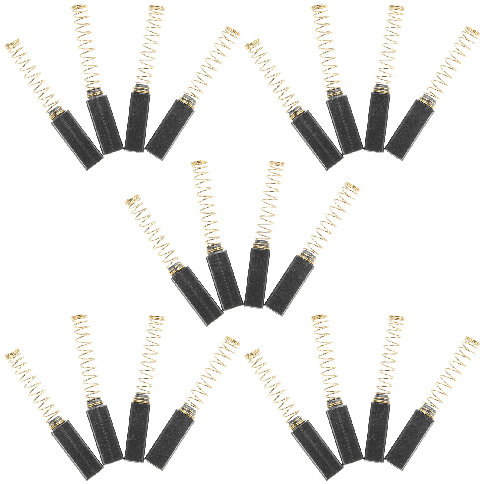 

20 шт., сменная угольная щетка для двигателя, комплект для ремонта швейной машины, тонкое качество изготовления, снижение трения, простая установка, электрический