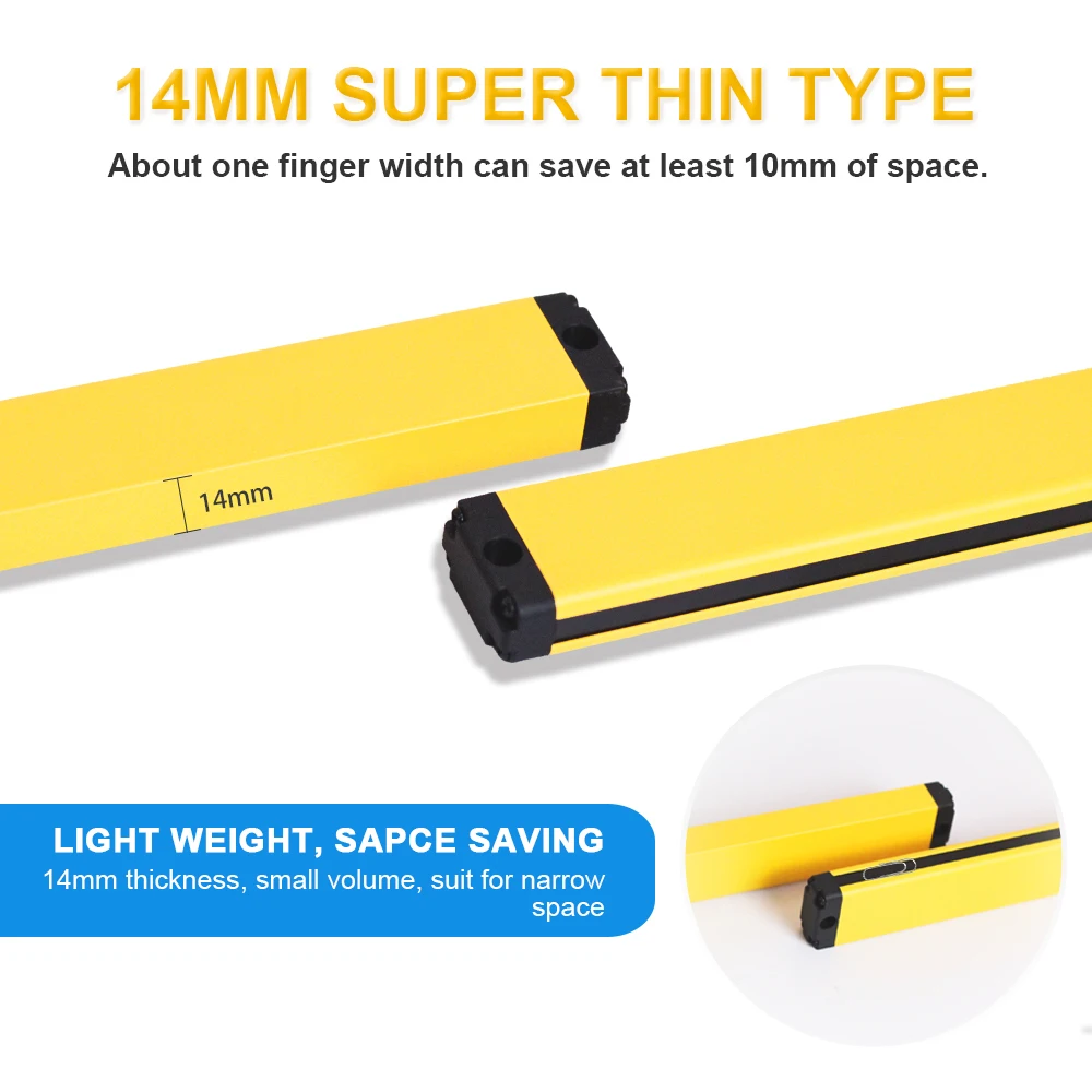 Imagem -03 - Cloweit-dispositivo Grating Super Thin Cortinas de Segurança Detectando Distância Protetor para Espaço Estreito Rc20232028 14x28 0.2-2m