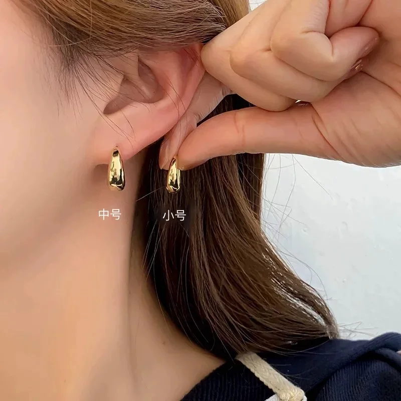 

Серьги-кольца унисекс из матового серебра 925 пробы в готическом стиле, широкие, минималистичные, для женщин и мужчин, с застежкой, ювелирные изделия