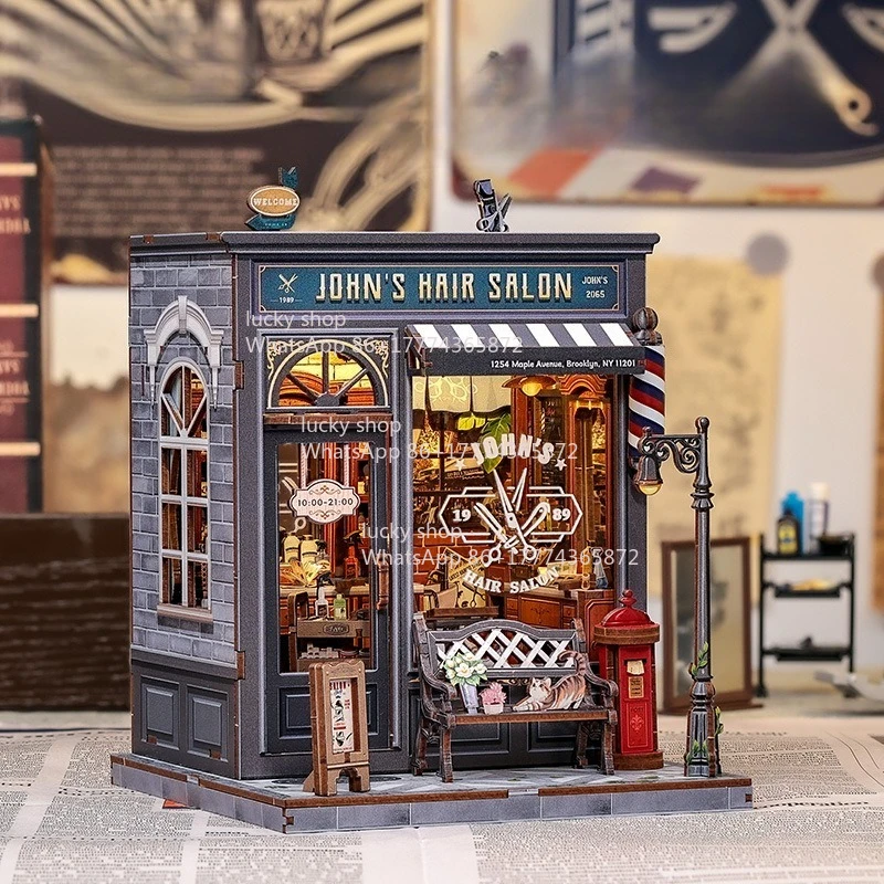 

Hair Salon Mini Assembly Cabin Creative Gifts Parent Child Interaction