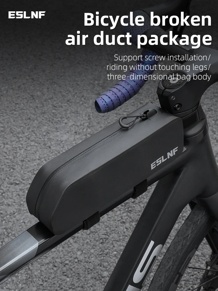 AliExpress ESLNF Bike Tube Bag Mountain Road Bike Large Capacity Hard Shell Waterproof Front Handlebar Pack Bike Riding Equipment