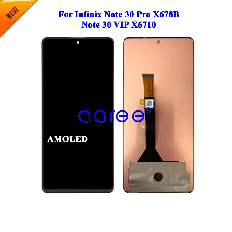 AMOLED LCD Screen Original For Infinix Note 30 Pro X678B LCD For Infinix Note 30 VIP X6710 LCD Screen Touch Digitizer Assembly