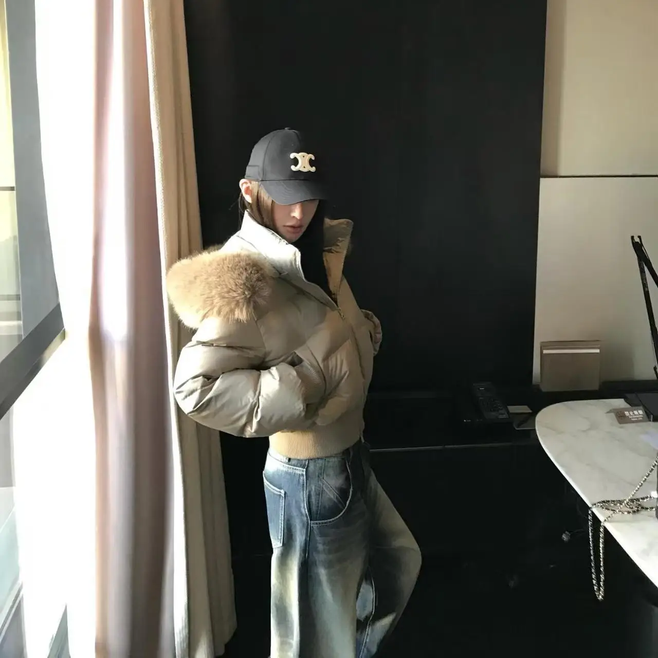 

Puffer Parkas Womens Korean Popular Women'S Clothes White School Athleisure Waterproof Fashion Winter Cute Cargo Autumn Ladies