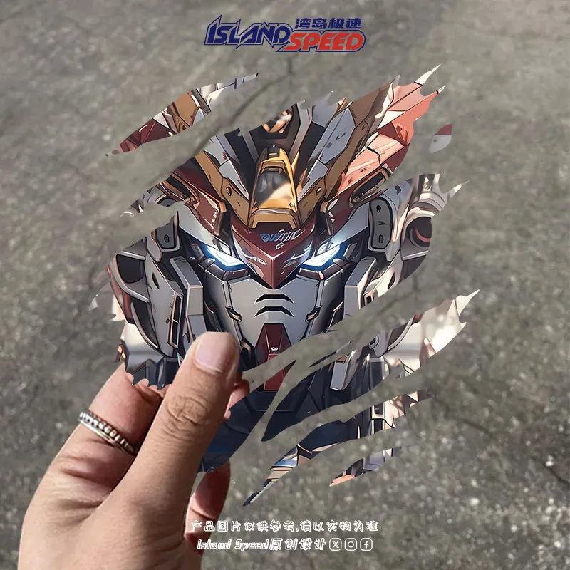 

Gundam Mecha Warrior Free Xuanwu Tear Anime Creative Car Sticker Body Decal