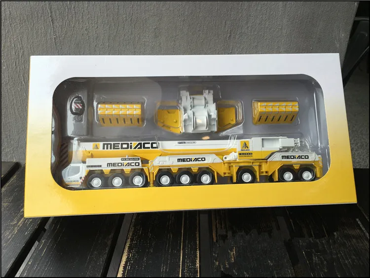 Collectible Diecast Scale Model Toy Replica WSI 1:87 Lieb herr LTM1750-9.1 Off-Road Crane Mediaco Engineering Machinery ,71-2007