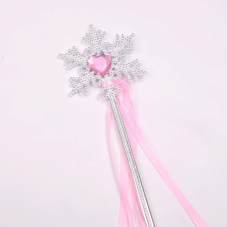 Party Halloween Princess Cosplay Prop Explosion Cute Fantasy Snowflake Fairy Wand Children\'s Magic Wand Girl Birthday Gift