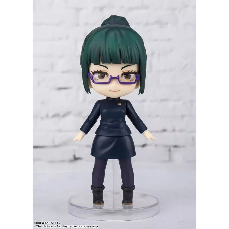 BANDAI Original Figuarts Mini Jujutsu Kaisen Maki Zenin Anime Action Figure PVC Figure Complete Collection Model Kit Hobby Toys