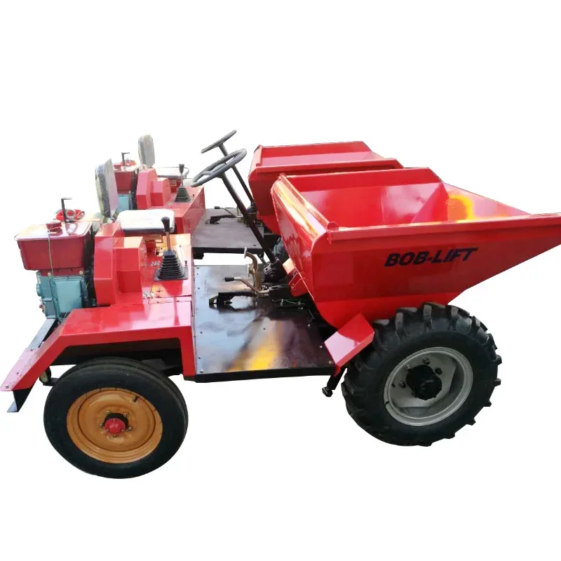 Electric -Diesel Hydraulic Mini Dumper 4x4