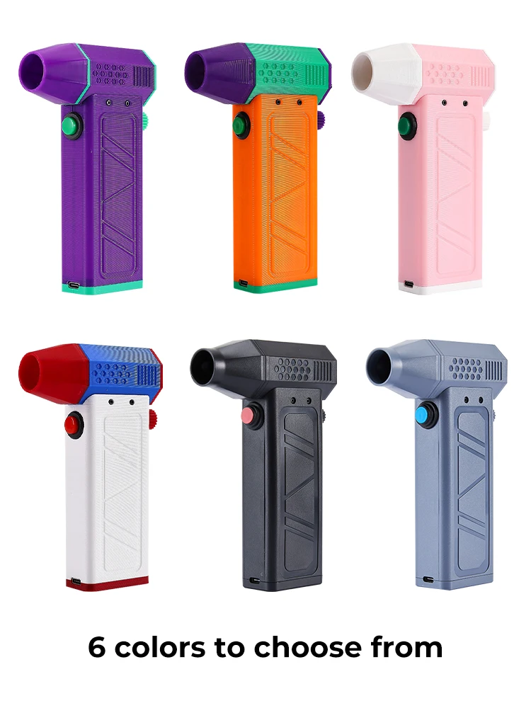 140000RPM Mini Turbo Jet Fan Brushless Motor Handheld Duct Fan 52M/S Portable Turbo Fan Type-C Charging with Power Display Compu