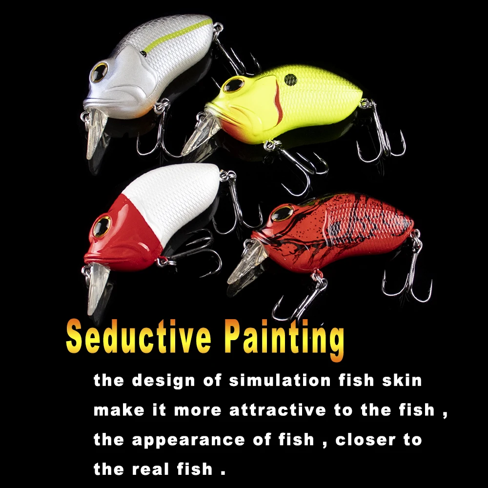 AYWFISH عرض خاص 7 سنتيمتر 14 جرام الزيز كرانكبيت المتذبذب الحشرات الصيد السحر الضفدع العائمة باس الطعم الثابت الاصطناعي (محدود)