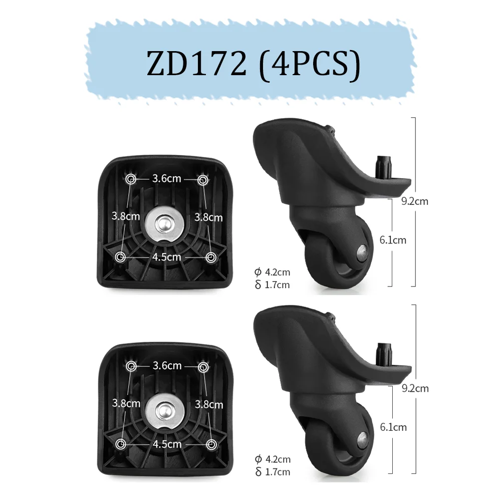 For American Travel Z94 trolley box Luggage Smooth wheel accessories Travel box repair ZD172 million wheels Travel Accessories