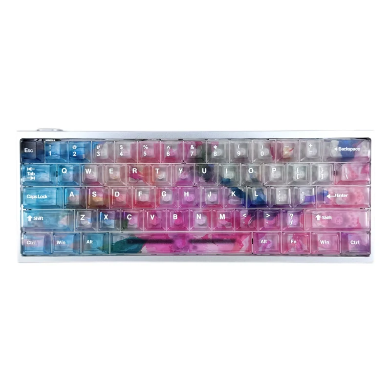 

Rose Coast KeycapsPCTranslucent material supportwooting EZ63MADE68 Hero68ND63Night Demon