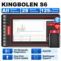 KINGBOLEN S6 Full System OBD2 Scanner Professional Diagnostic Tool with 28 Reset Functions EOBD Scan Tool FCA SGW Free Update