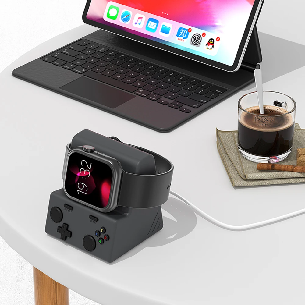 แท่นชาร์จซิลิโคน แท่นวางชาร์จ ประหยัดพื้นที่ สำหรับ Apple Watch Series 10 9 8 7 6 5 4 3 2 1