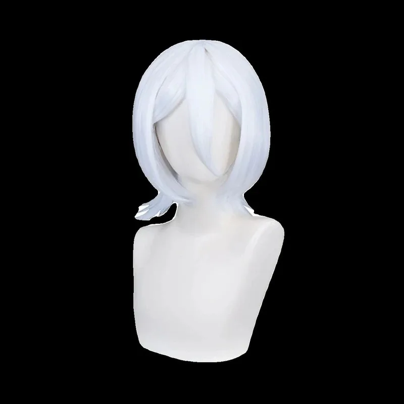 Disfraz de Anime Hakka no Togame Kuchiki Rukia, disfraz de Cosplay de castigo de neblina blanca, vestido de peluca blanca, uniforme de mujer, traje de juego de rol de Halloween