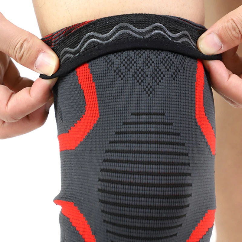 1 PC Elastic Knee Pads Nylon Sports Fitness Kneepad Fitness Gear Patella Brace Running Basketball Volleyball Support