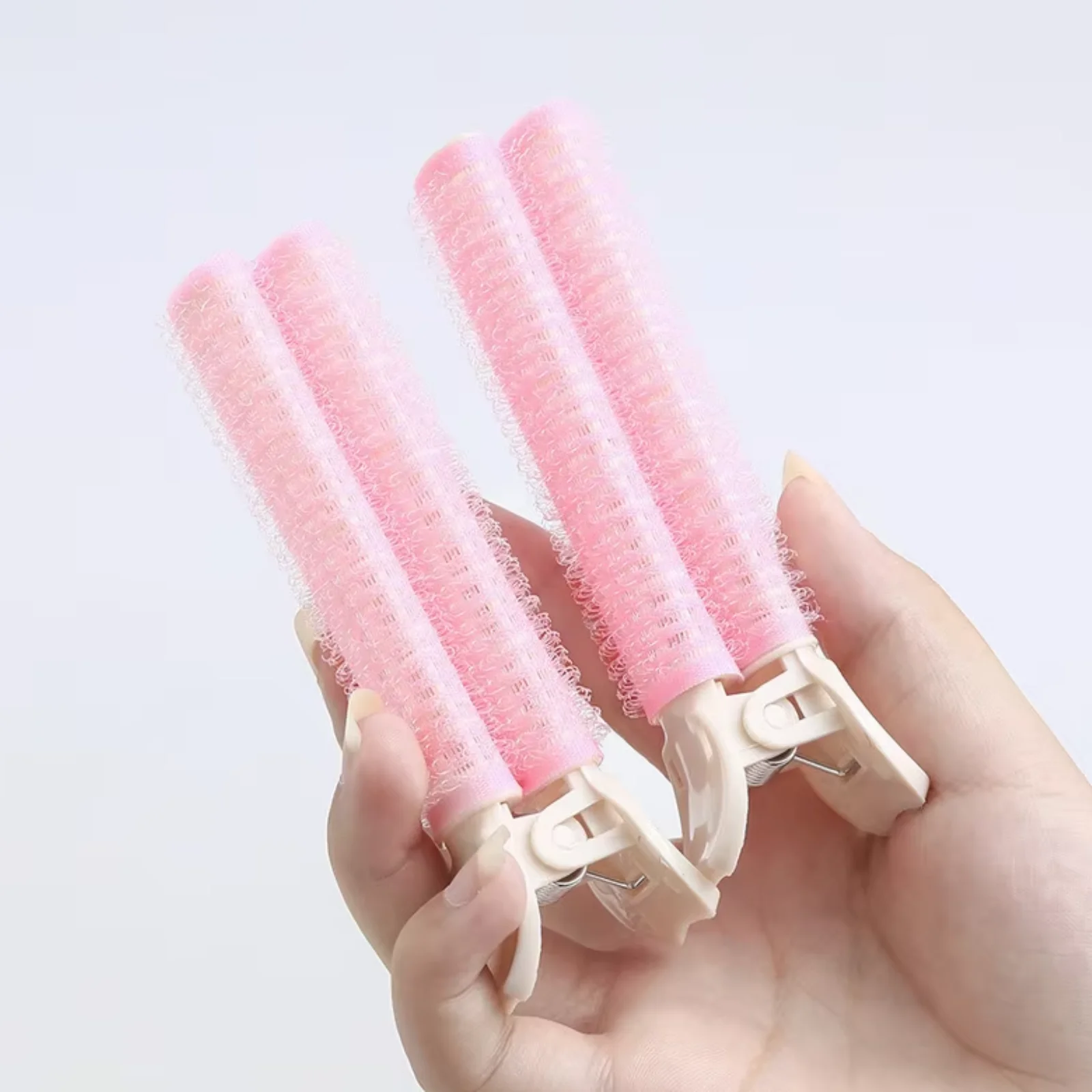 2Pcs Pony Haar Wurzel Flauschigen Haar Clips Faul Haar Top Styling Curling Barrel Tragbare Koreanische Haar Clips Haar Rollen – Detail 6