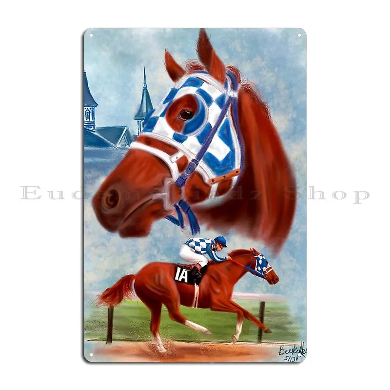 Secretariat Triple Crown Winner Metal Signs Personalized Cinema Plaques Decoration Printing Tin Sign Poster