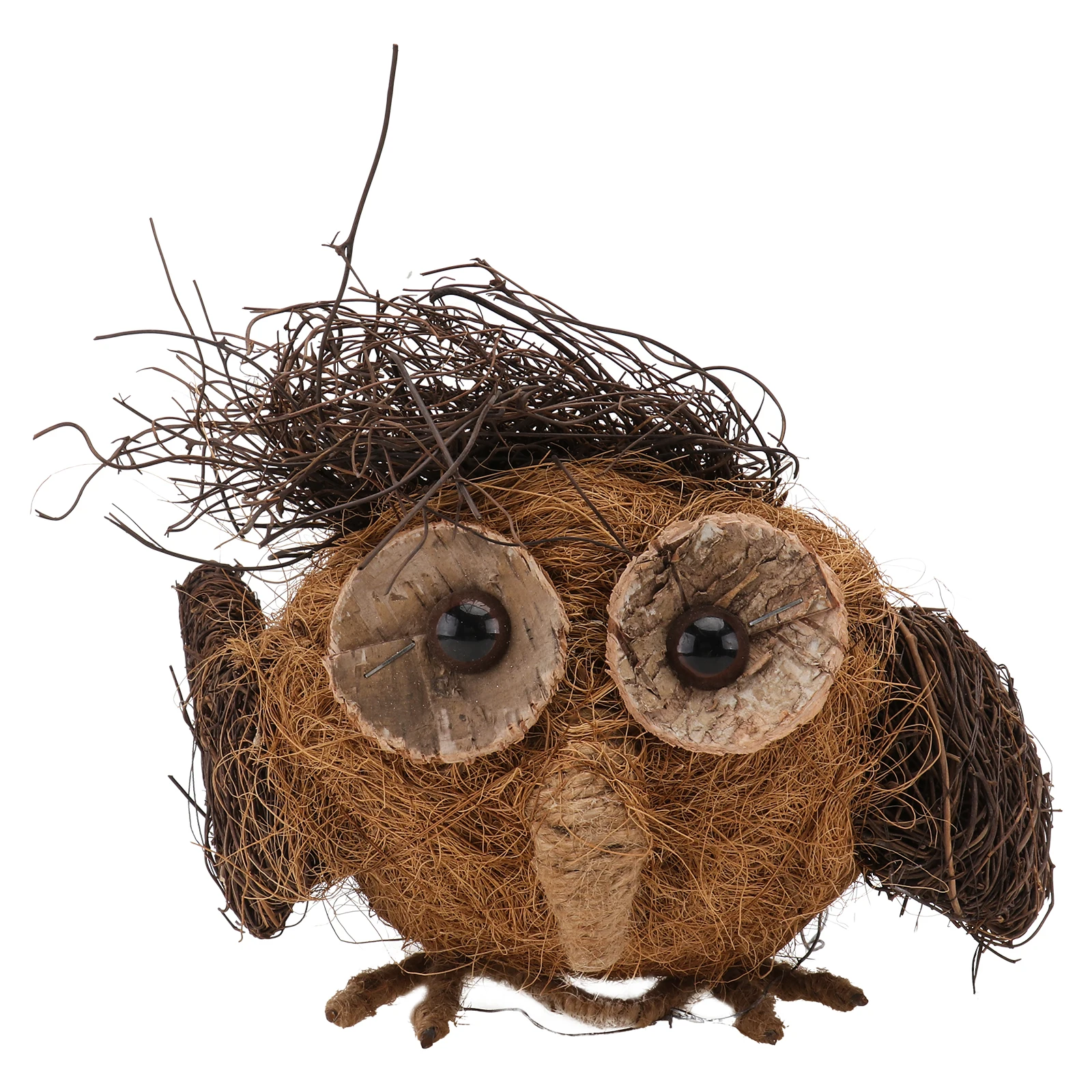 

Owl Shaped Flower Basket Flower Pot Fiber Storage Basket Brown Creative Home Decor Plant Pot Storage Container