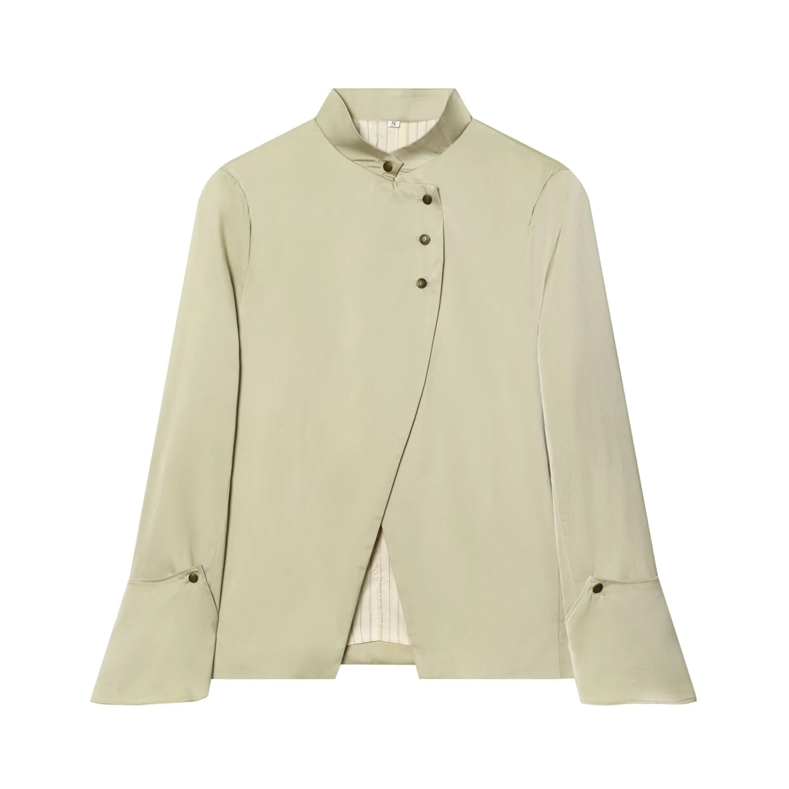 

European and American style 2026 spring/summer new product women's half high collar layered decoration versatile suit jacket