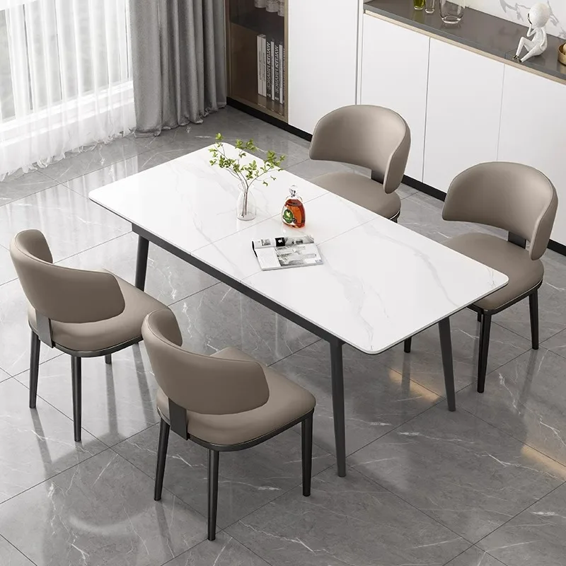 كرسي طعام إيطالي بسيط مصمم كرسي شمالي حديث الحد الأدنى للمنزل الخلفي طاولة طعام فاخرة راقية و