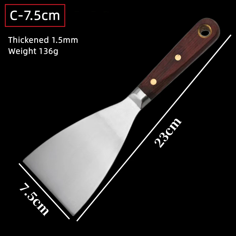 Thickened Putty Scraper Knife Drywall Tiling Plastering Trowel Tool Wall Cleaning Shovel Construction Tools