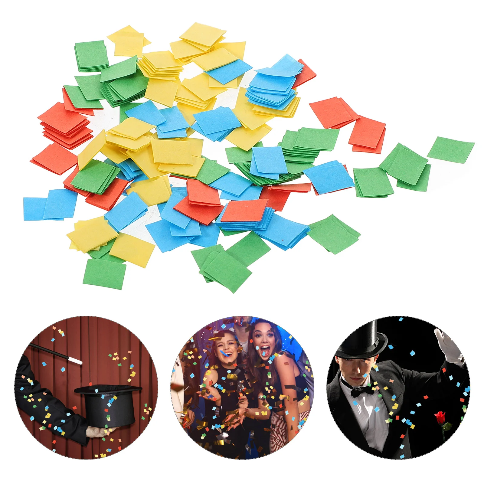 

Confetti Props Tissue Paper Glitter Snowflake Sticker Poncho Fingernail Polishers Artificial Flakes Sticky Index Tabs