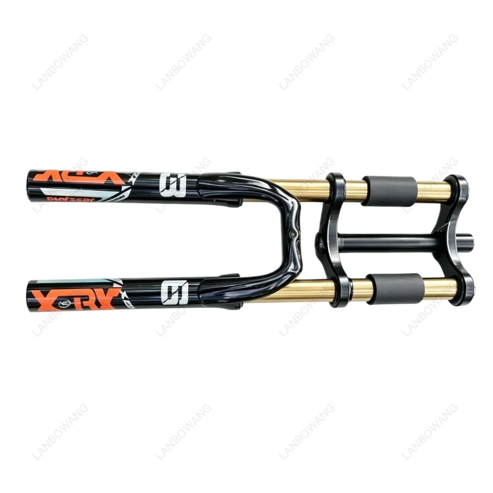 Mountain Bike Double Shoulder Oil‑Spring Suspension Fork QR Ultra‑Soft Shock Absorber Fork