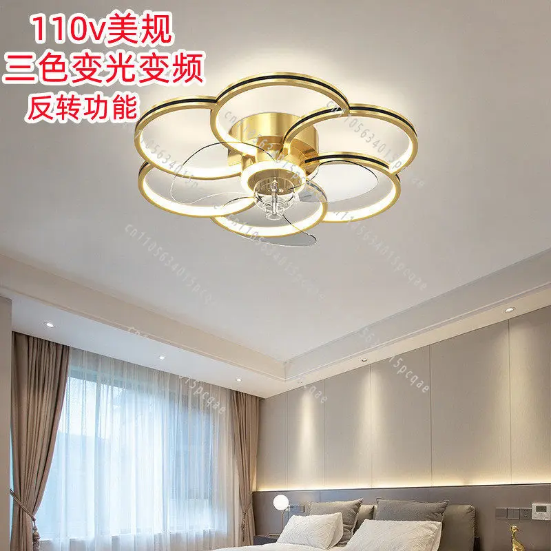 US Standard 110v Shaking Head Bedroom Living Room Dining Room Household Simple Modern Silent Invisible Ceiling Light Cage