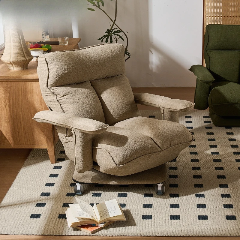 

Single chair Lazy sofa Living room Light luxury rotating tatami Sleeping reclining Advanced linkage armrest recliner