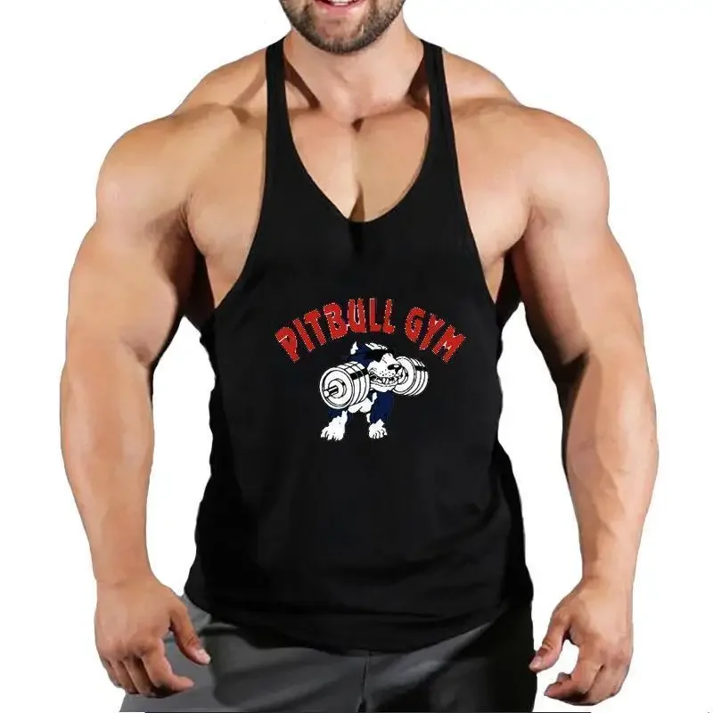

Fitness Vest Bodybuilding Stringer Muscle Men's I-Shape Sleeveless Training Loose Breathable Sleeveless Shirt Weightlifting Vest