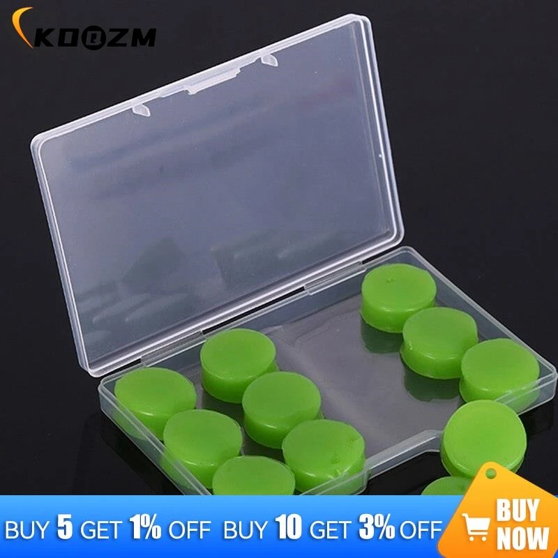 8/12PCS  Silicone Ear Plugs Noise Reduction Sleep Anti Canceling Sound Insulation Earplug Protection Sleeping Reusable Ear Plugs